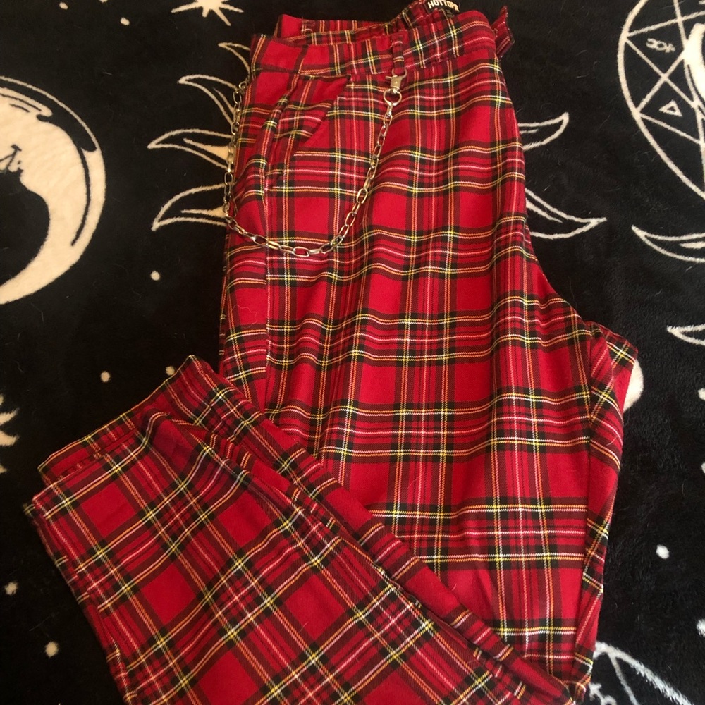HotTopic Red Plaid Pants